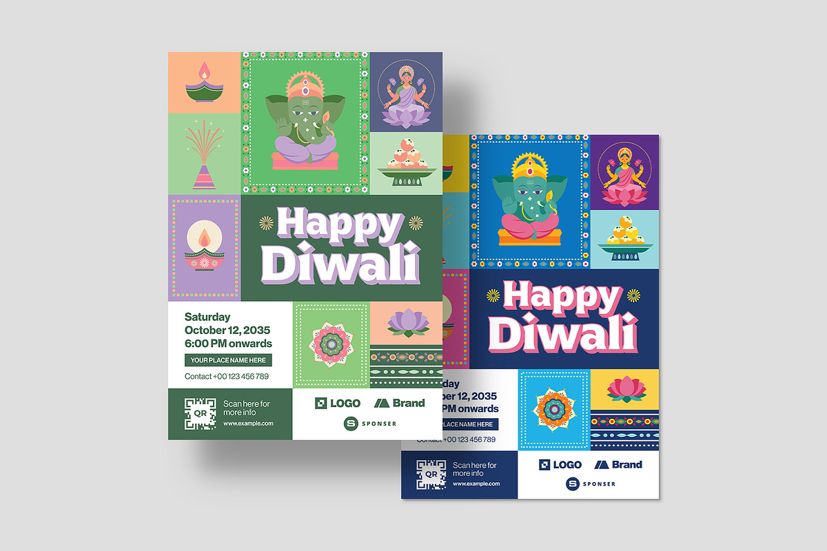 Diwali Flyer, a Flyer Template by BrandPacks (Photo 4 of 5)