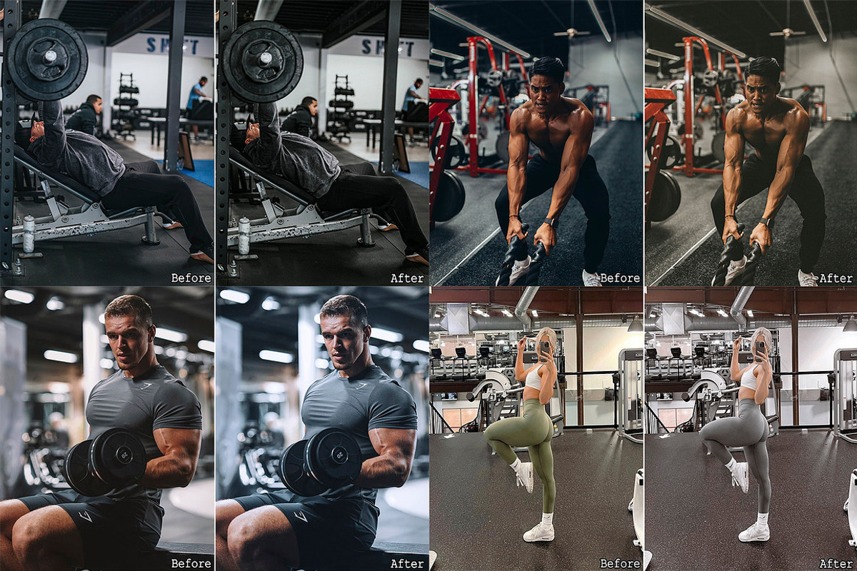 45 Moody Gym Lightroom Presets, a Preset Add-On by Presets by Yevhen (Photo 6 of 9)