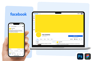 Facebook Branding Kit PSD Figma