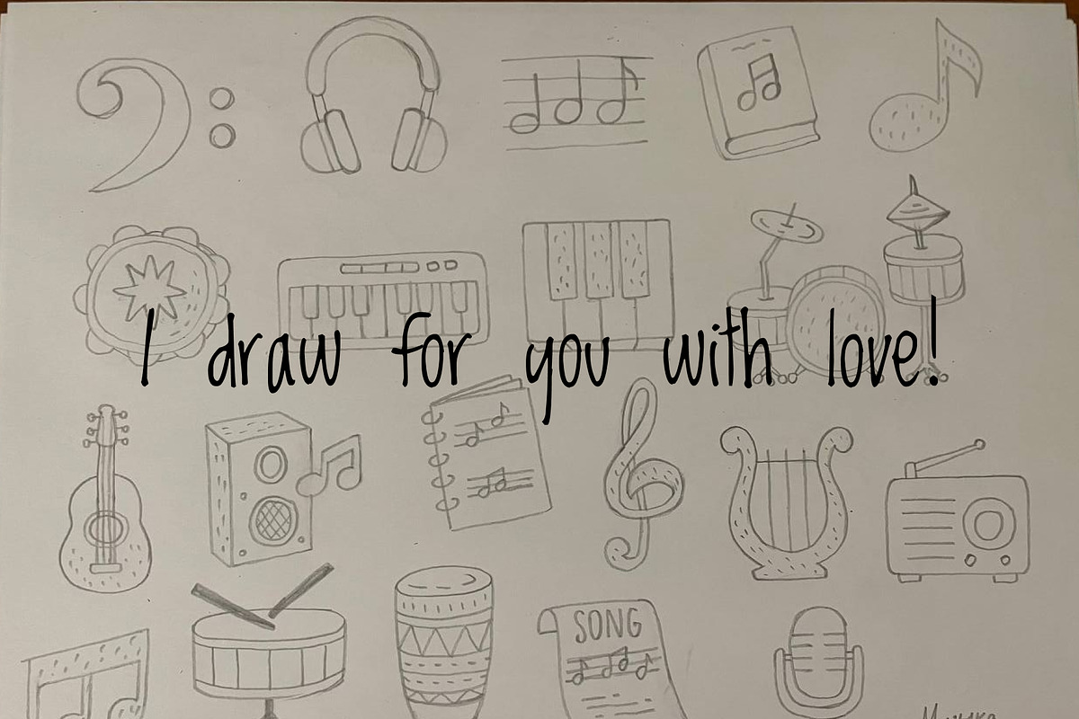 Music Instruments Clipart Set, an Education Illustration by Palau (Photo 7 of 10)