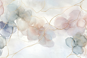 Delicate floral pattern with waterco, a Photo by Dvoevnore photos
