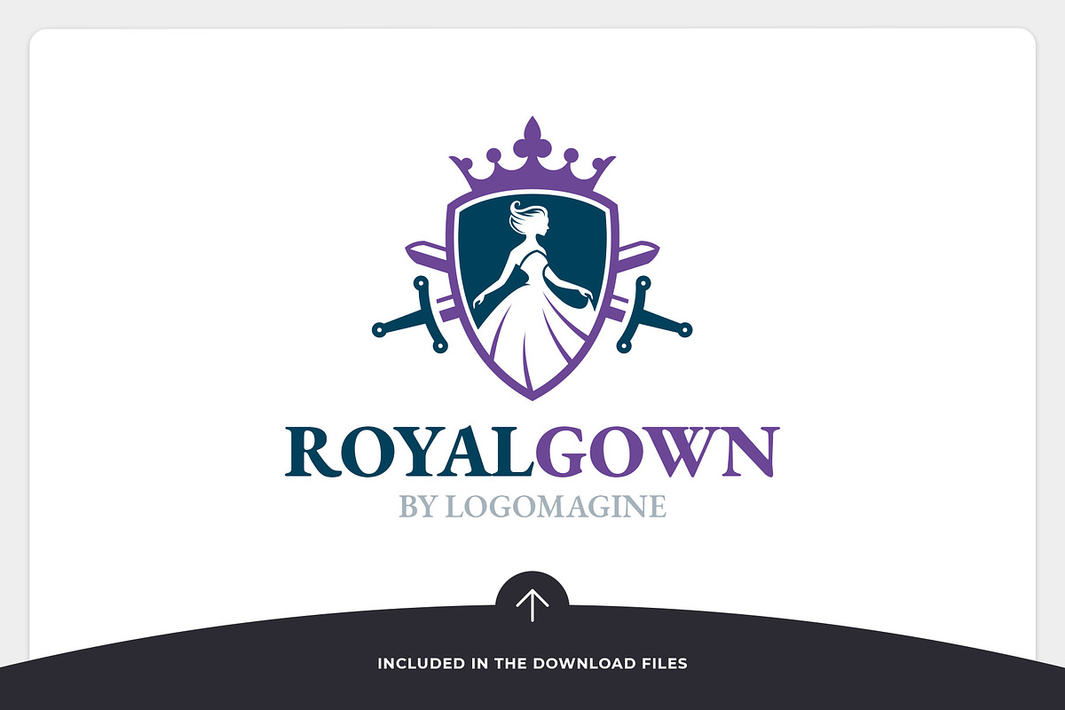 Royal Gown Logo Template, a Branding & Logo Template by LOGOMAGINE (Photo 9 of 16)