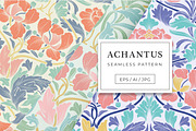Achantus, Damask Print Patterns, a Pattern Graphic by ASTUDIO (Thumbnail 1 of 9)