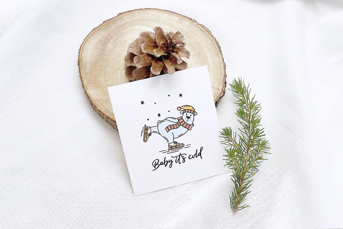 Christmas Cards, Quotes & Wreaths, an Illustration by Michèle Kae (Photo 2 of 9)
