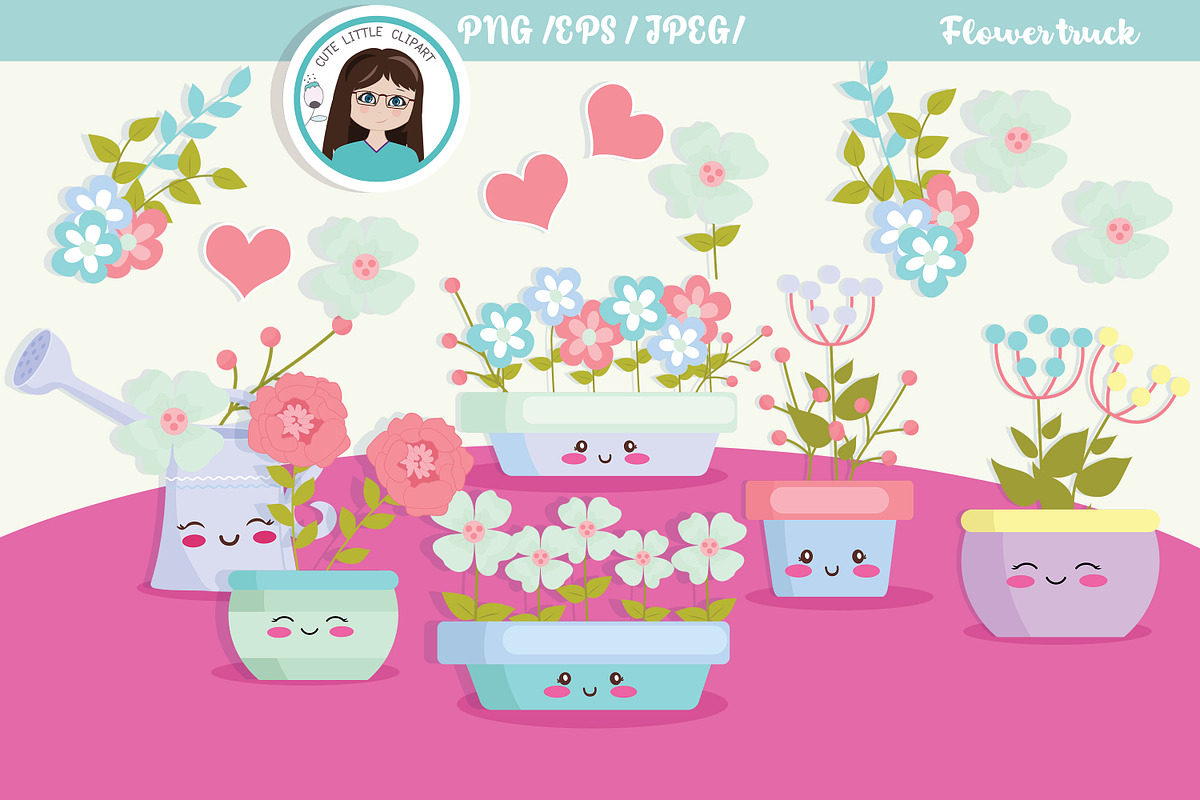 Flower truck, an Illustration by Cute Little Workshop (Photo 3 of 3)