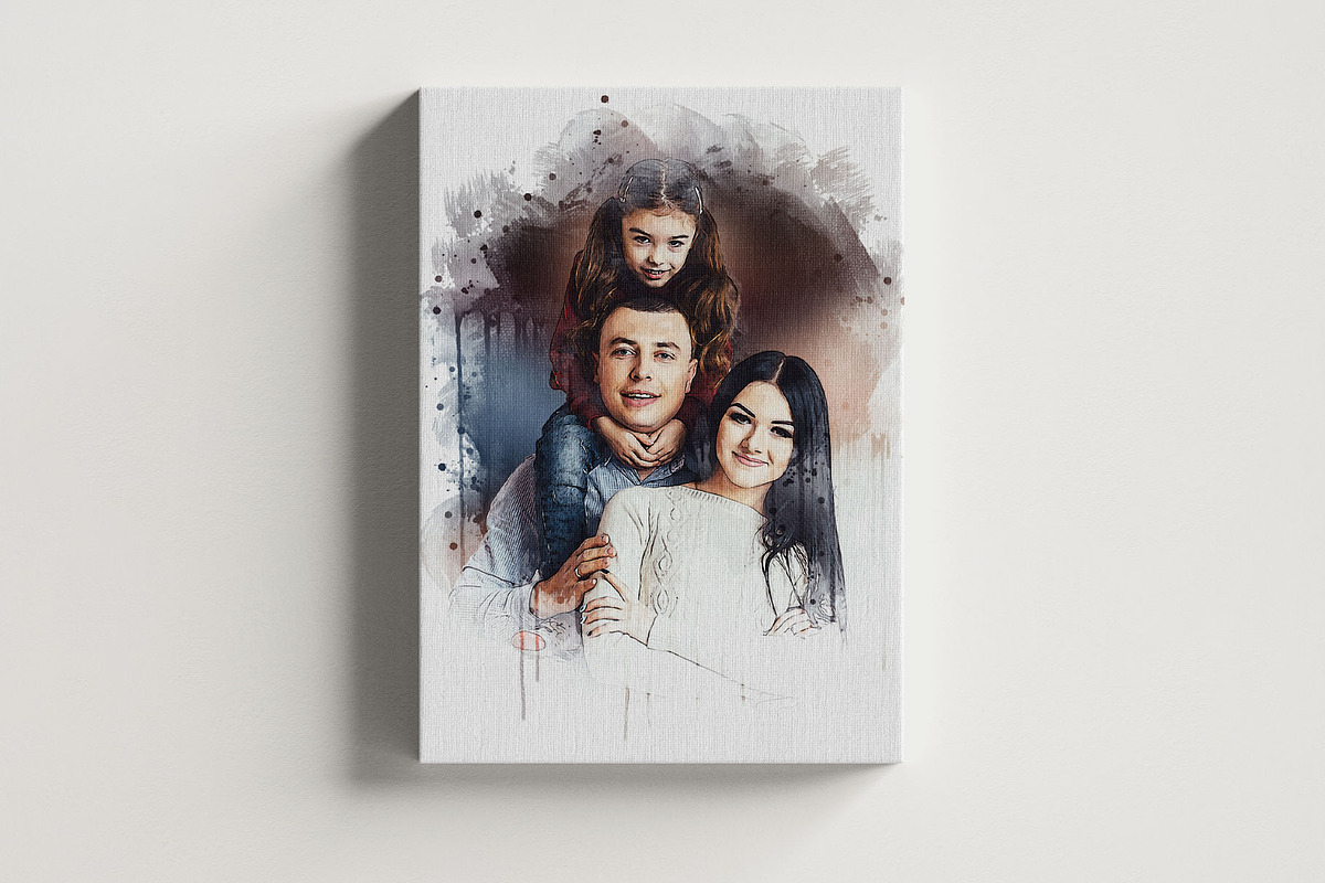 Dreamy Couple Watercolors Effect, an Action Add-On by MRI STUDIO (Photo 2 of 21)