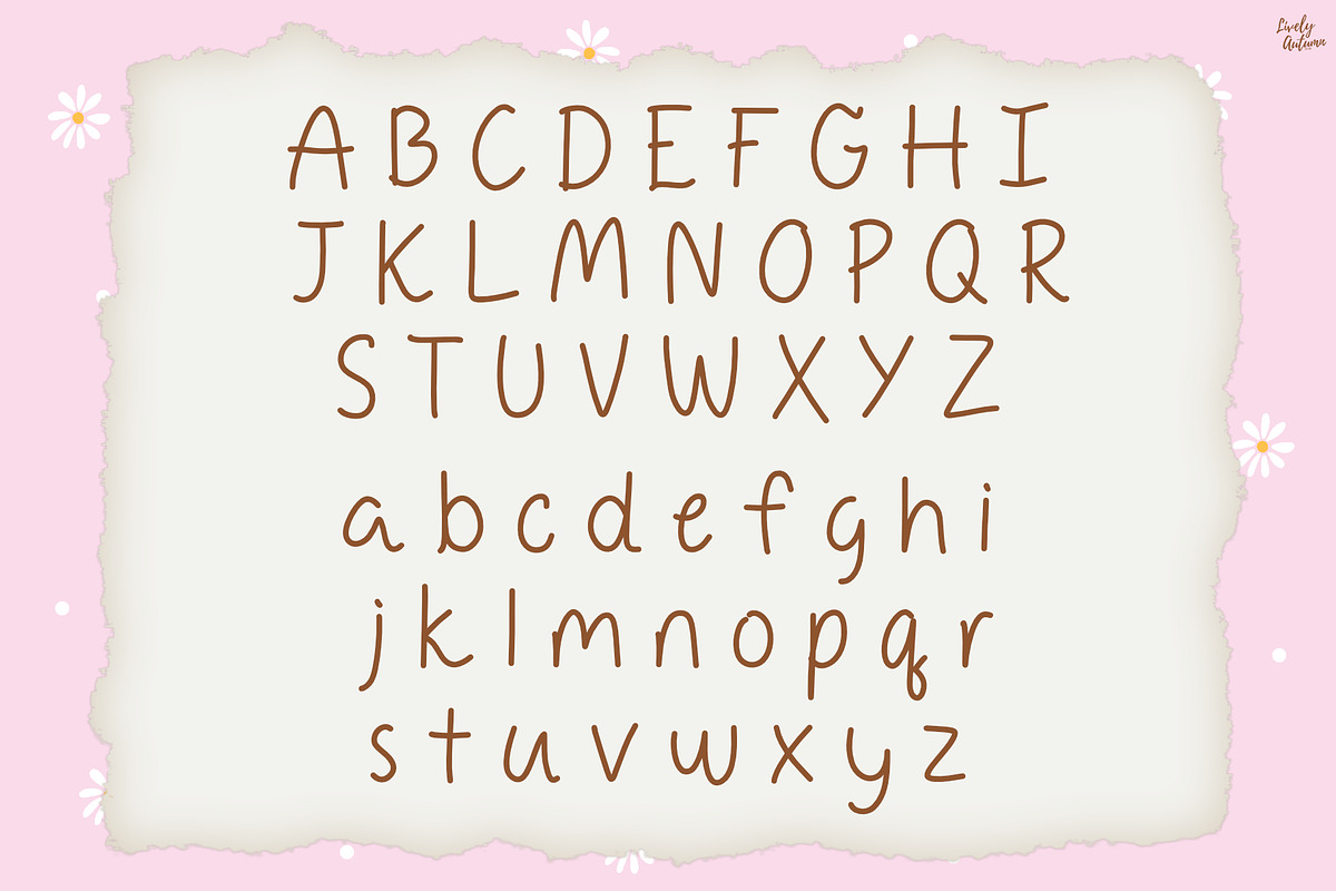 Daisydew | handwritten font, a Handwritten Font by LivelyAutumn11.11 (Photo 2 of 5)