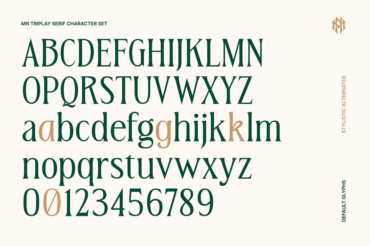 MN Triplay - Elegant Display Serif, a Serif Font by Mantra Naga (Photo 5 of 15)