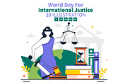10 Day for International Justice, a Person Illustration by denayunebgt (Thumbnail 1 of 4)