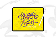 SALE! Sugar Lettering Brushes, a Brush Add-On by Bakeroner (Thumbnail 1 of 4)