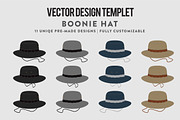 Hat Template - Boonie Hat, a Hat Mockup by Template Haven (Thumbnail 1 of 2)