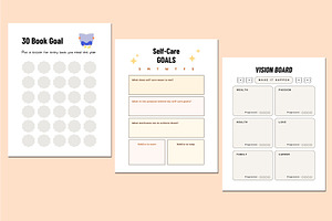 Editable 2024 Goal Planner For Canva