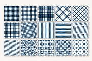 Indigo Watercolor Seamless Patterns, a Texture Illustration by YarovaArt (Thumbnail 4 of 18)