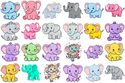 Cute Elephant Clipart, an Animal Illustration by Forhadx5 (Thumbnail 6 of 10)