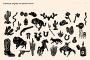Western Vibes Clipart Bundle, an Object Illustration by ClayStudio (Thumbnail 7 of 8)