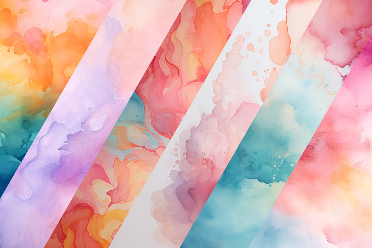 Watercolor Backgrounds 25 JPG 300dpi, a Background Graphic by MuzaArtStudio (Photo 4 of 5)
