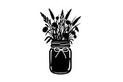 Wildflower Mason Jar SVG Bundle, an Illustration by Designs_River (Thumbnail 3 of 31)