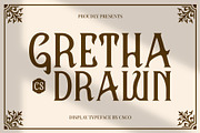 CS Gretha Drawn, a Serif Font by Craft Supply Co. (Thumbnail 1 of 8)