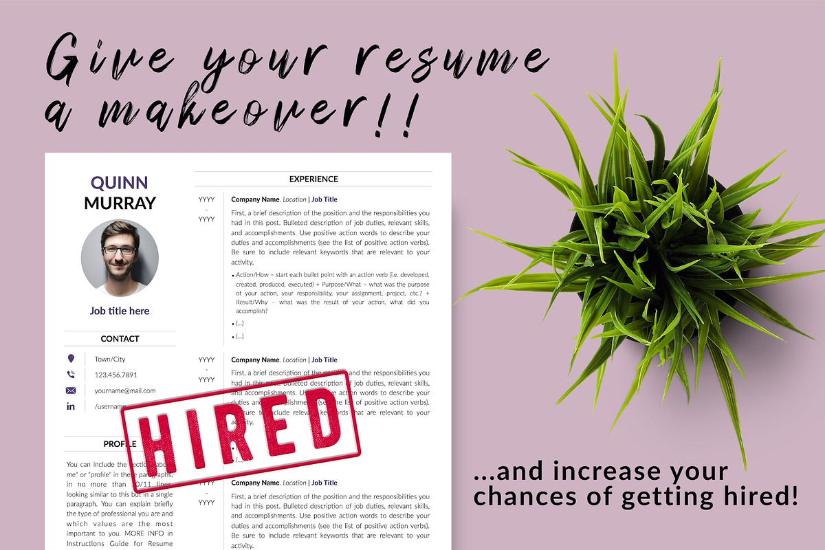 Modern Resume Template / CV - Quinn, a Resume Template by Templates Design Co. (Photo 16 of 17)