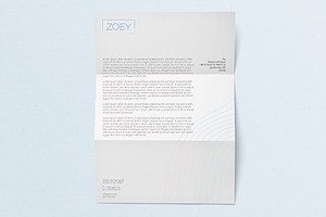 ZOEY Letterhead Template Word AI