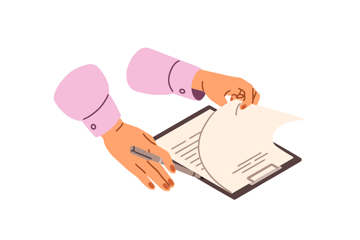 Signing of formal documents set, a Work Illustration by PaperTrident (Photo 2 of 7)