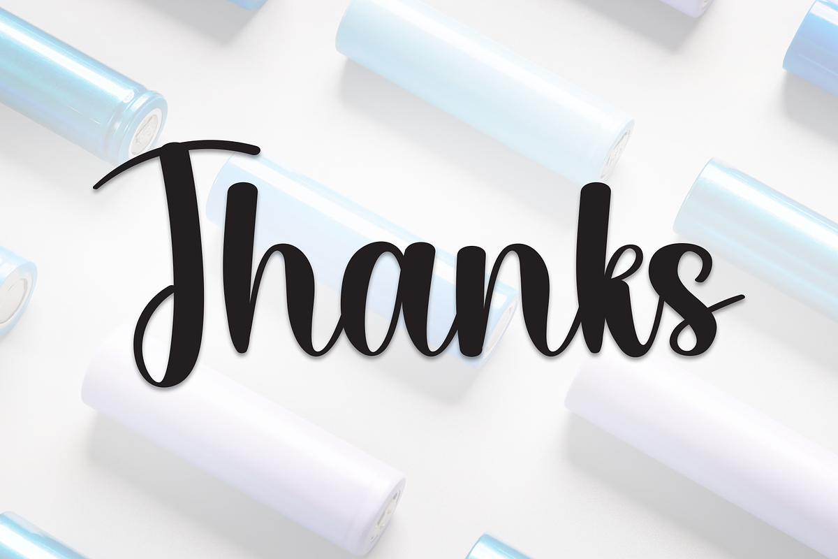 Batteries | Script Font, a Handwritten Font by Scratchones (Photo 9 of 9)