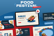 Amai - Food Festival PowerPoint, a Presentation Template by New Coral Design (Thumbnail 1 of 10)