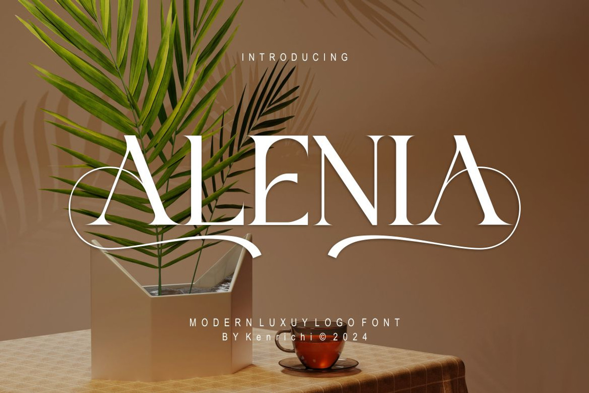 Alenia, a Serif Font by Kenrichi (Photo 1 of 10)
