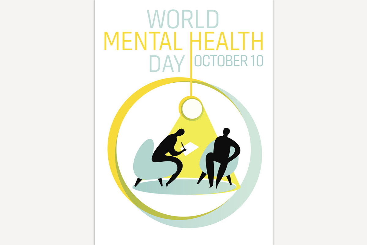 World mental health day. Internation, a Healthcare Illustration by Anna's Shop