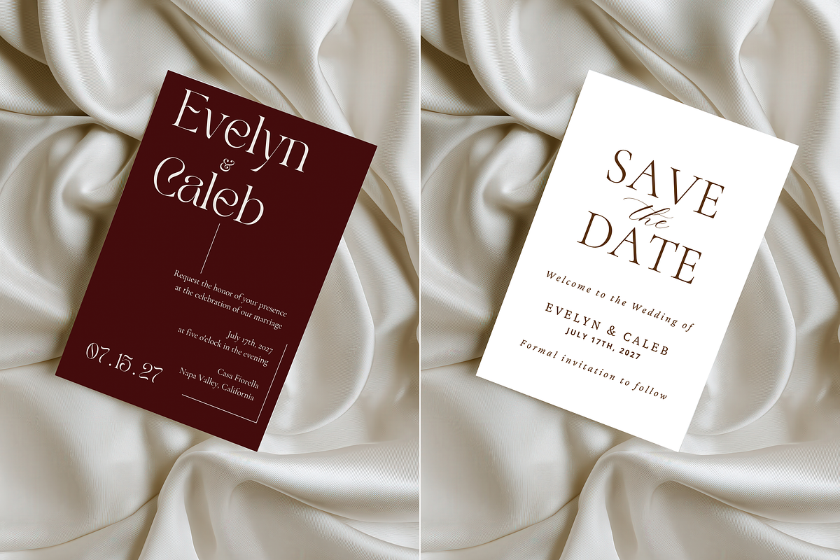 Beige Wedding Invitation Mockup, a Mockup by Serenefeeling (Photo 2 of 6)