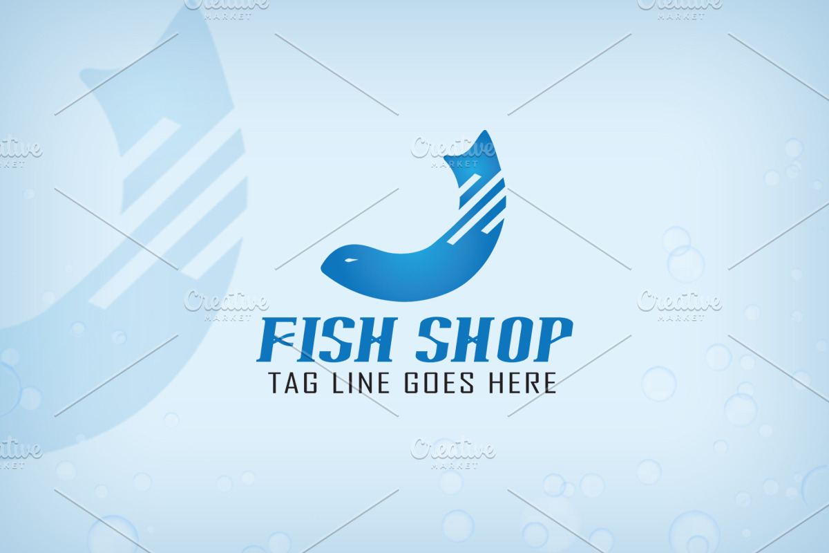 Fish Shop Logo, a Branding & Logo Template by Techno Digitz (Photo 2 of 3)