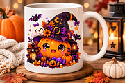 Kawaii Halloween Pumpkin Witch, a Seasonal Illustration by HyeRi (Thumbnail 5 of 7)