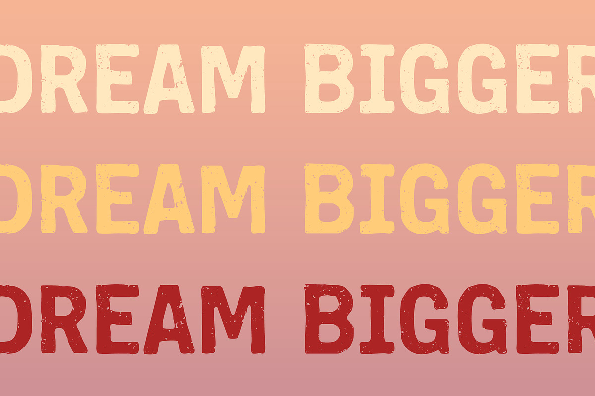 Rough Stampy Distressed Stamped Font, a Font by Graphic Spirit (Photo 10 of 12)