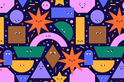 Geometric shapes seamless patterns, a Pattern Graphic by Good Studio (Thumbnail 4 of 13)