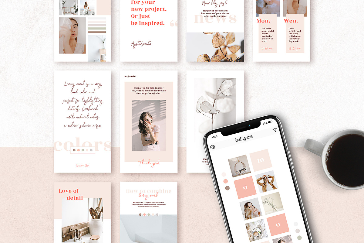 ANIMATED Instagram Stories – Coralie, a Social Media Template by AgataCreate (Photo 4 of 9)