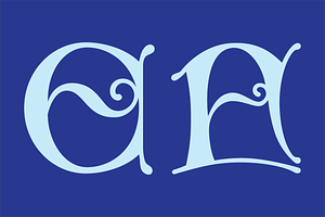 Gothic Initials Nine Font