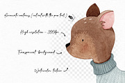 Winter Woodland animals clipart, an Illustration by Gau Silva Studio (Thumbnail 3 of 4)