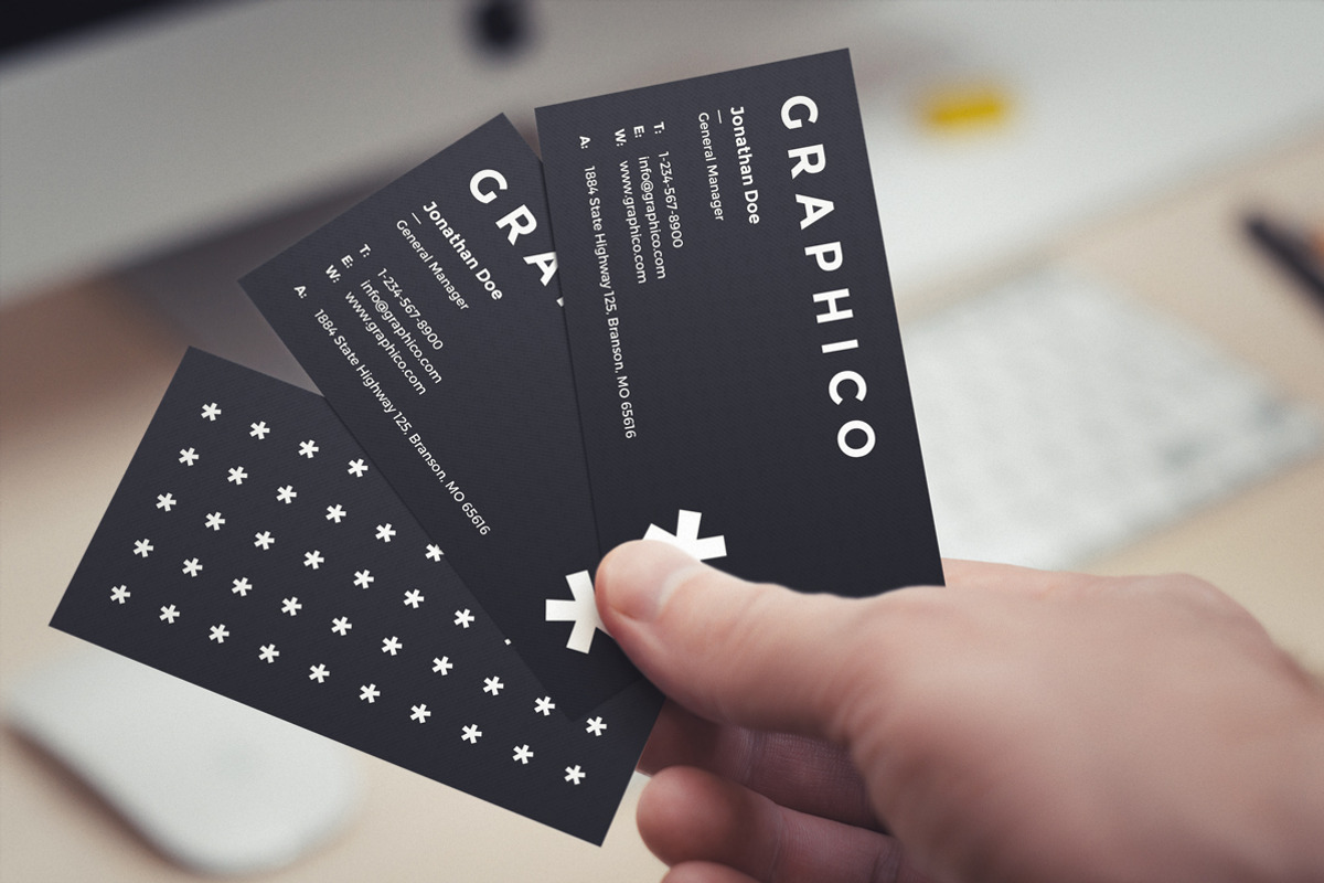 2 in 1 Black&White Business Card-49, a Business Card Template by ND Design (Photo 5 of 9)
