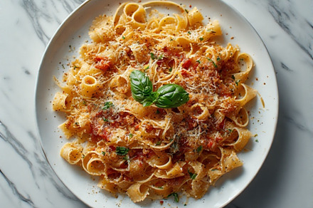 Pasta Dish italian stock image, a Photo by ComfortQ