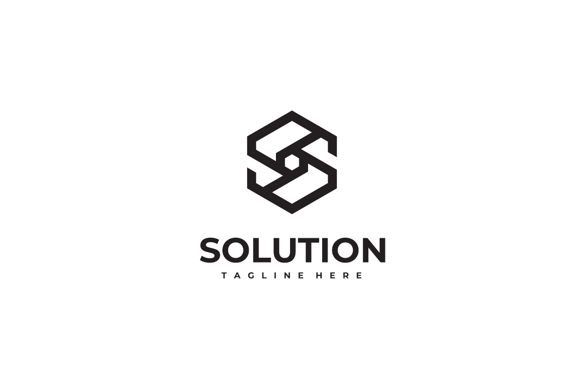 Solution - Geometric Letter S Logo, a Branding & Logo Template by yopie (Photo 6 of 6)