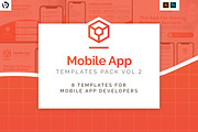 Mobile App Templates Pack v2, a Brochure Template by BrandPacks (Thumbnail 1 of 14)
