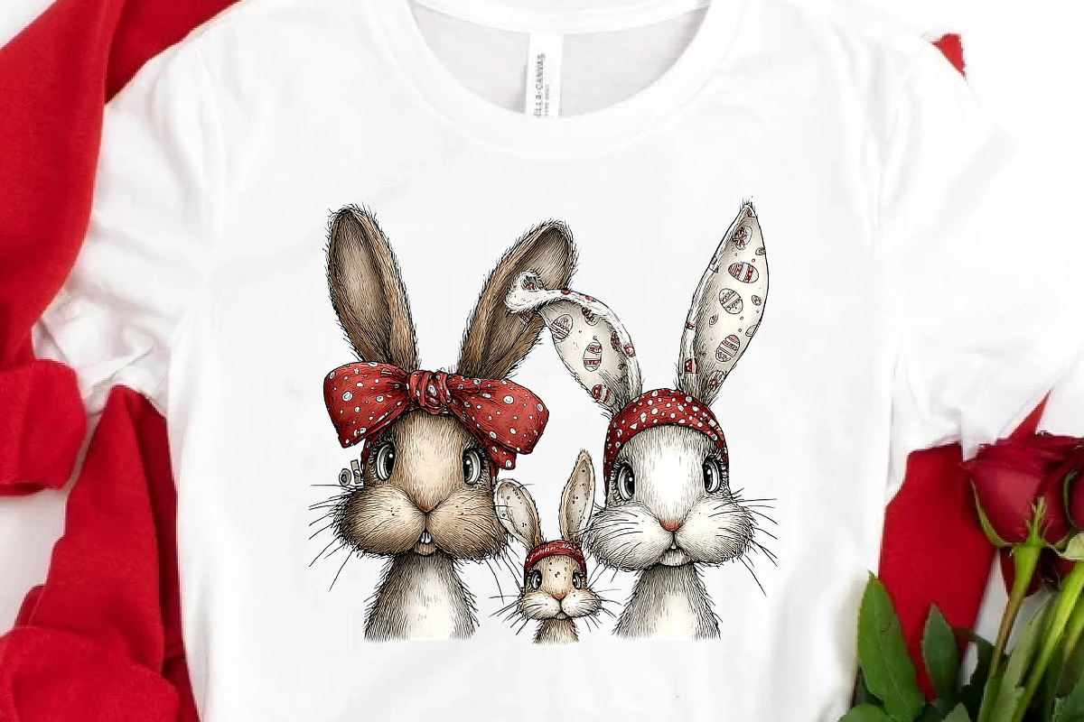 Easter Bunny Clipart Rabbit Png, an Illustration by DreamCafeArt (Photo 4 of 8)
