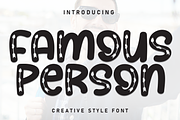 Famous Person | Script Font, a Script Font by Scratchones (Thumbnail 1 of 8)