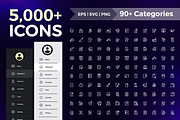 5000+ Icon Collections, an Outline Icon by rubbble (Thumbnail 1 of 6)