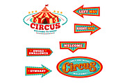 Chapiteau circus, carnival signs, an Object Illustration by Vector Tradition (Thumbnail 1 of 3)