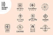 Art Deco Monogram Font, a Font by Headfonts (Thumbnail 7 of 11)