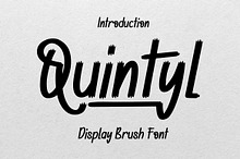 Quintyl - Brush Font