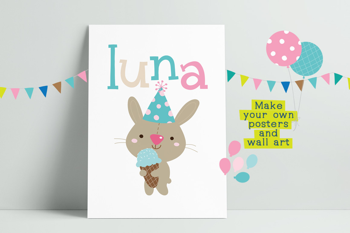 Birthday Buddies Illustration Pack, an Illustration by Quirky Queen Media (Photo 3 of 9)