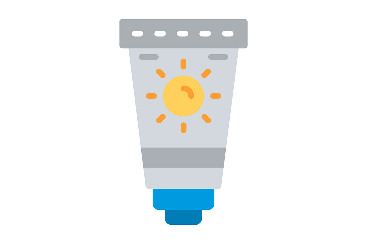 Sunscreen Flat Icon, a Duotone Icon by Pexelpy (Photo 1 of 2)