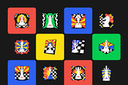 75 Chess Flat Illustrations, a Sport Illustration by Brickclay (Thumbnail 9 of 10)